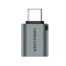 Vention USB-C to USB-A Gray Aluminum Alloy OTG Adapter USB 3.0