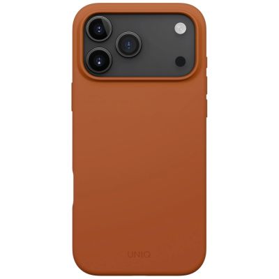 2. Uniq Lino Case for iPhone 17 Pro Max Magclick Charging - Orange