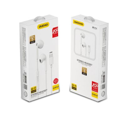 5. Dudao in-ear headphones with USB Type-C connector white (X14PROT)