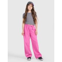 Girls' wide-leg sweatpants 4F 4FJRAW25TTROF1601-54S