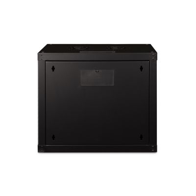 27. Digitus Unique 19" 9U rackmount network cabinet, 600x450, glass door, black, undivided, assembled, 100kg