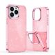 5. Glitter Case for iPhone 16 - pink with glitter