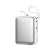 Joyroom JR-PBF27 10000mAh 22.5W Powerbank with Built-in USB-C and Lightning Cables - White