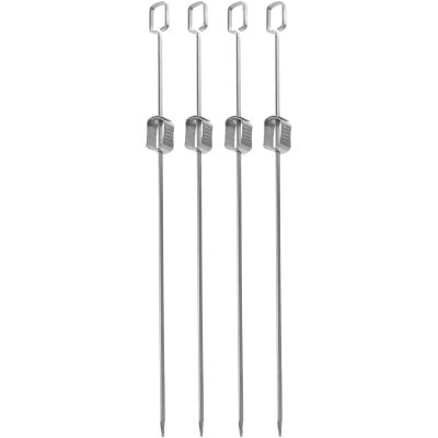 26. SKEWER FOR SHASHLIK 4 PCS. LENGTH 40.5 CM STAINLESS STEEL