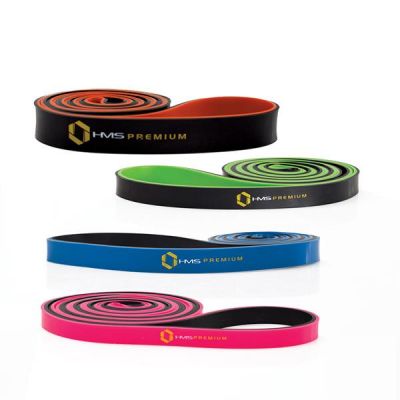 5. HMS exercise band PINK-BLACK GU06 13x5x2250 mm 