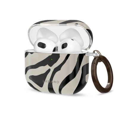 Tech-Protect Lamano case for AirPods 4 / 5 - black and beige
