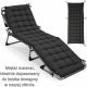 31. FOLDING CAMPING BED, 3-POSITION, 188 X 73 X 28 CM, DARK GREY
