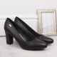 15. Sergio Leone W SK193A black block heel pumps 