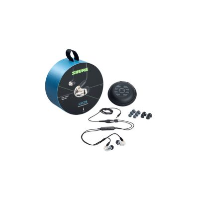 4. Shure SE215DYCL+UNI-EFS - AONIC215 Single Driver In-Ear Headphones with 3.5mm Cable (Clear)