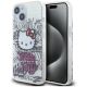Hello Kitty IML Kitty On Bricks Graffiti case for iPhone 15 - white