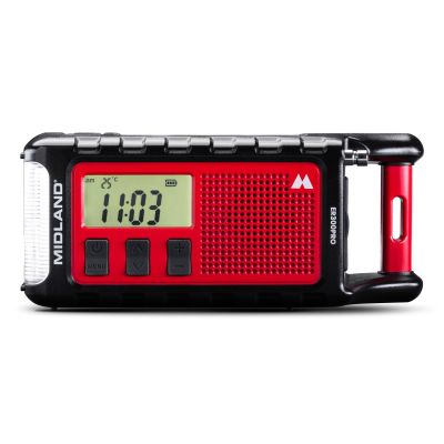 12. Midland ER300 PRO emergency radio with 10000 mAh battery