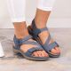 9. Comfortable Rieker W RKR587 blue sandals