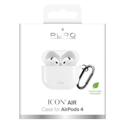 2. Puro Icon Case for AirPods 4 - White
