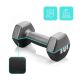 16. Meteor 2x5 kg cast iron dumbbell set