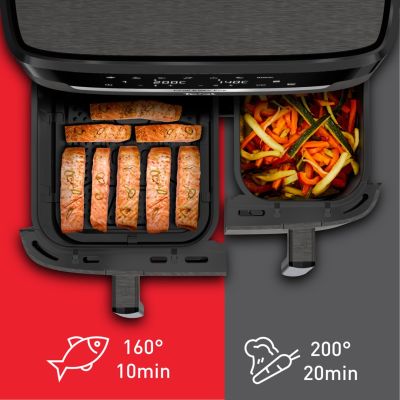 3. Tefal Easy Fry Dual XXL EY942HE0 fryer Double 11 l Autonomous 2020 W Hot Air Fryer Gray
