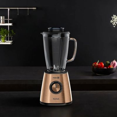 4. TEFAL | Blender | BlendForce BL439G10 | Tabletop | 800 W | Jar material: Glass | Jar capacity: 1.75 L | Ice crushing | Copper
