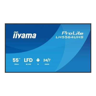 16. iiyama LH5564UHS-B1AG 55 IN LCD UHD Flat Screen - Flat Screen - 139.7 cm