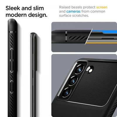 10. Spigen Rugged Armor Case for Samsung Galaxy S21 FE - Matte Black