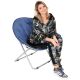 13. MOON CAMPING CHAIR 82x68x79CM NAVY BLUE ENERO CAMP