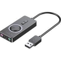 Vention 1m USB 2.0 External Sound Card with Volume Control