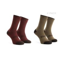 Rogelli WOOL socks 2-pack burgundy/brown 36-39