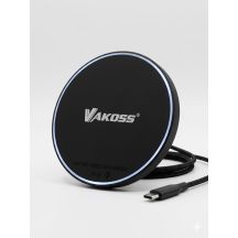 VAKOSS QI WIRELESS INDUCTION CHARGER 15W MY5316K BLACK