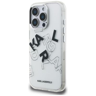 2. Karl Lagerfeld IML Sketched Graphic Case for iPhone 16 Pro Max - Clear