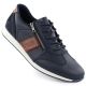 Comfortable men's leather shoes, navy blue, Rieker 11927-14