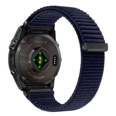 2. Tech-Protect NylonLoop Band for Garmin Fenix 5 / 6 / 6 Pro / 7 / 8 / 8 Pro / 9 / 9 Pro (47mm) - navy blue