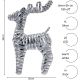 10. REINDEER DECORATION 34 CM 20 LED SILVER