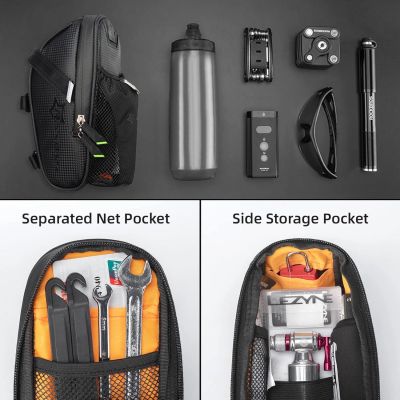 11. Rockbros C7-1 waterproof bicycle bag with saddle mounting 1.5l - black