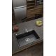 3. Deante Eridan ZQEN103 granite sink 70x52 cm black