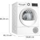 7. BOSCH WQG233DNPL clothes dryer