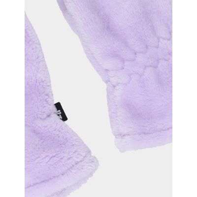 2. Girls' knitted gloves 4F Junior 4FJRAW24AGLOF138-52S