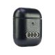 4. Audi Leather Big Logo Case for AirPods 1 / 2 - Black