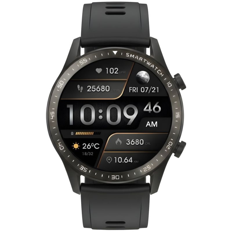8. Smartwatch Gravity Black Bracelet and Strap GT10-1