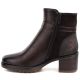 8. Women's insulated ankle boots with a block heel, brown, Potocki SZ12873