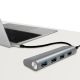5. LogiLink UA0309 USB 3.2 Gen 1 (3.1 Gen 1) Type-C Hubs and Concentrators 5000 Mbit/s Gray