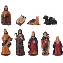 NATIVITY SCENE FIGURES, 9-PIECE SET, 16 CM