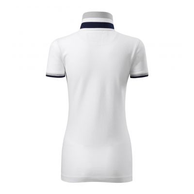 3. Malfini Collar Up W MLI-25700 White Polo Shirt