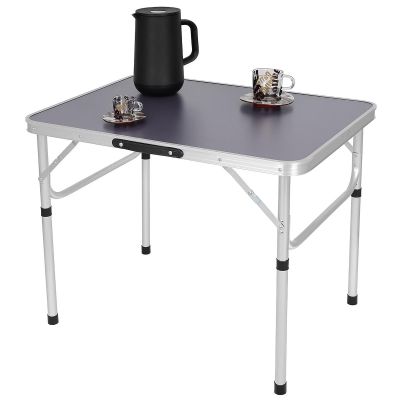 2. FOLDABLE CAMPING TABLE 75X55X25-59CM GRAY