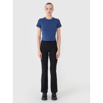 6. Women's slim ribbed t-shirt 4F 4FRSS25TTSHF2696-31S