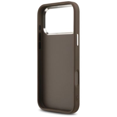 7. Guess 4G Big 4G Classic Logo Case for iPhone 17 Pro Max Brown - Silver