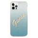 3. Guess GUHCP12MPCUGLSBL iPhone 12/12 Pro 6.1" blue/blue hardcase Glitter Gradient Script