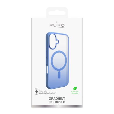 2. Puro Gradient TPU Case Compatible with MagSafe for iPhone 17 - Blue