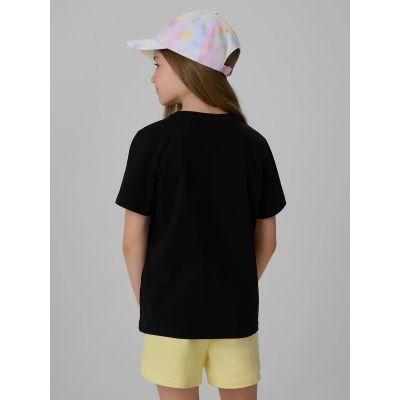2. Girls' regular printed T-shirt 4F 4FJRAW26TTSHF4240-20S
