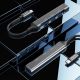 9. Dudao HUB 4in1 USB-C - 4x USB-A (3 x USB2.0 / USB3.0) 6.3cm black (A16T)