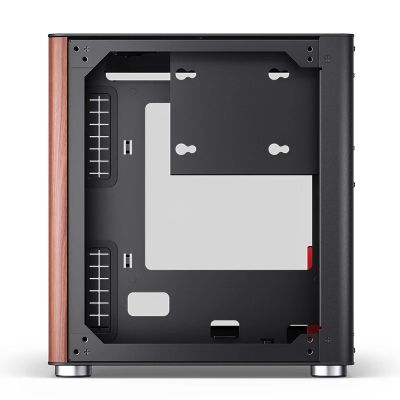 20. Jonsbo TK-0 PC Case, Mini-Tower, Mini-ITX, Tempered Glass, Wood - black