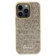 3. Guess Disco Metal Script case for iPhone 14 Pro - gold