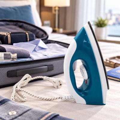 19. Esperanza Smoother EHI001 travel iron (1200W; blue)